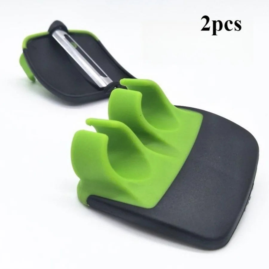 1/2 Easy and Convenient Black Green Peeler, Sharp Blade, Non Slip Grip, Suitable