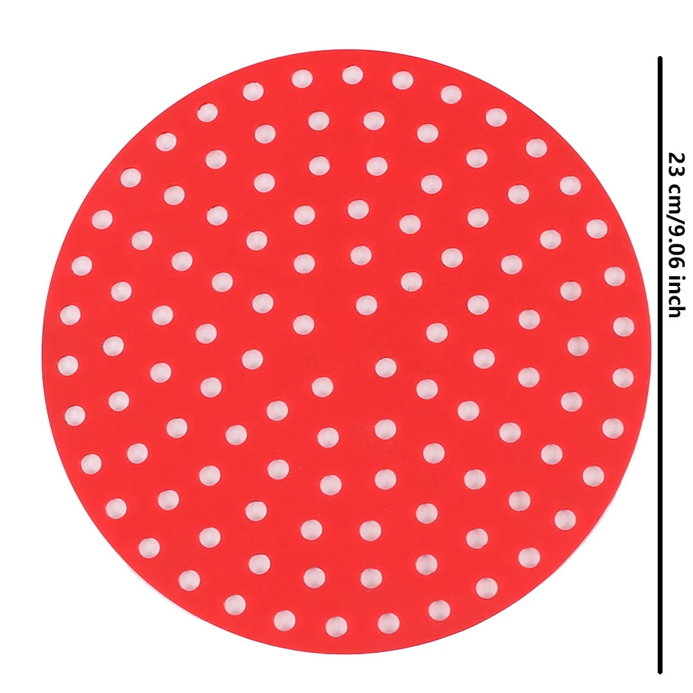 Reusable Silicone Air Fryer Mat Kitchen Non-stick Baking Pad Baking Inner Liner Cooking Bake