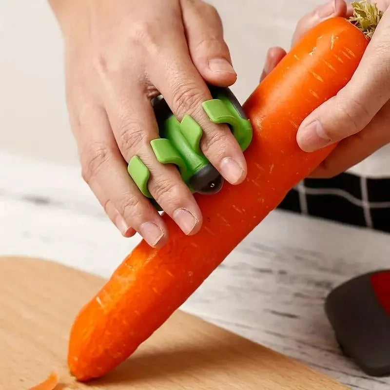 1/2 Easy and Convenient Black Green Peeler, Sharp Blade, Non Slip Grip, Suitable