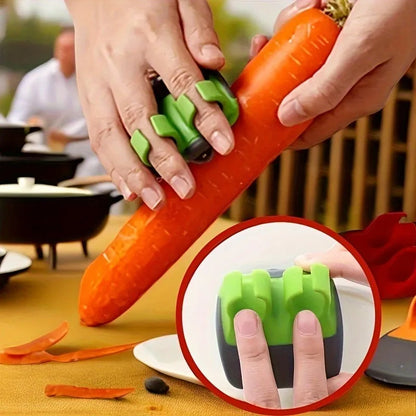 1/2 Easy and Convenient Black Green Peeler, Sharp Blade, Non Slip Grip, Suitable