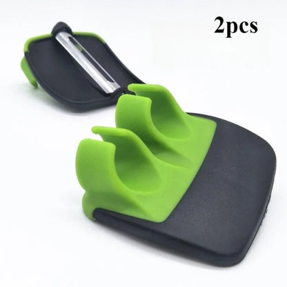 1/2 Easy and Convenient Black Green Peeler, Sharp Blade, Non Slip Grip, Suitable