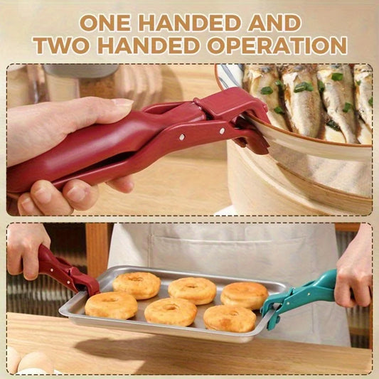 2/1Pcs Anti-Scald Clips Hot Dish Plate Gripper Kitchen Non-slip Bowls Clamp Holder