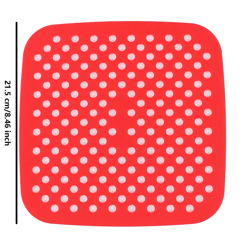 Reusable Silicone Air Fryer Mat Kitchen Non-stick Baking Pad Baking Inner Liner Cooking Bake