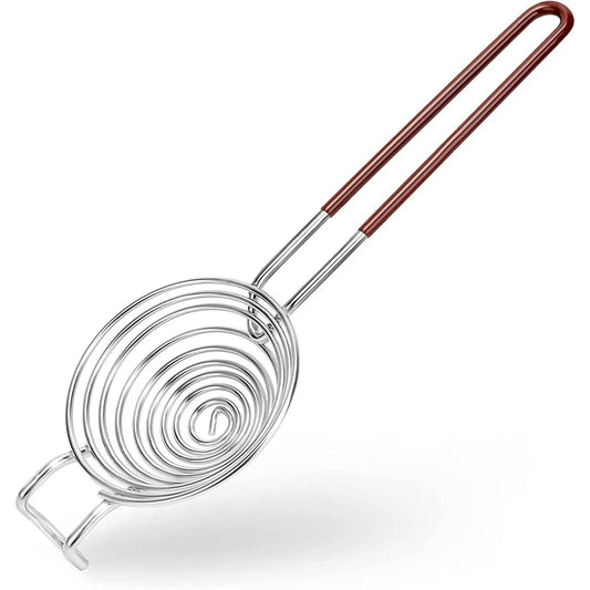 LMETJMA Egg Separator Long Handle Egg White Separator Food Grade Stainless Steel