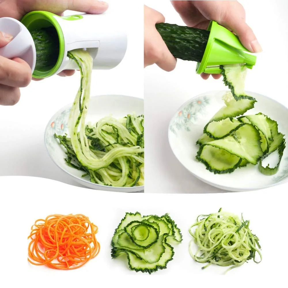 Heavy Duty Vegetable Spiralizer Slicer Portable Blades Spiral Slicer Cutter Zucchini