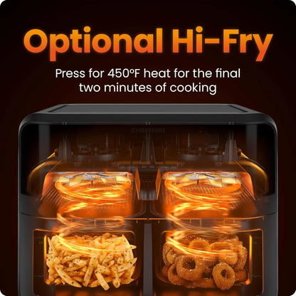 6 Quart Dual Basket Air Fryer Oven