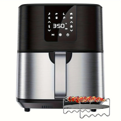 KitCook Large Air Fryer, 1500W 7QT AirFryer Cooker, Adjustable Temperature