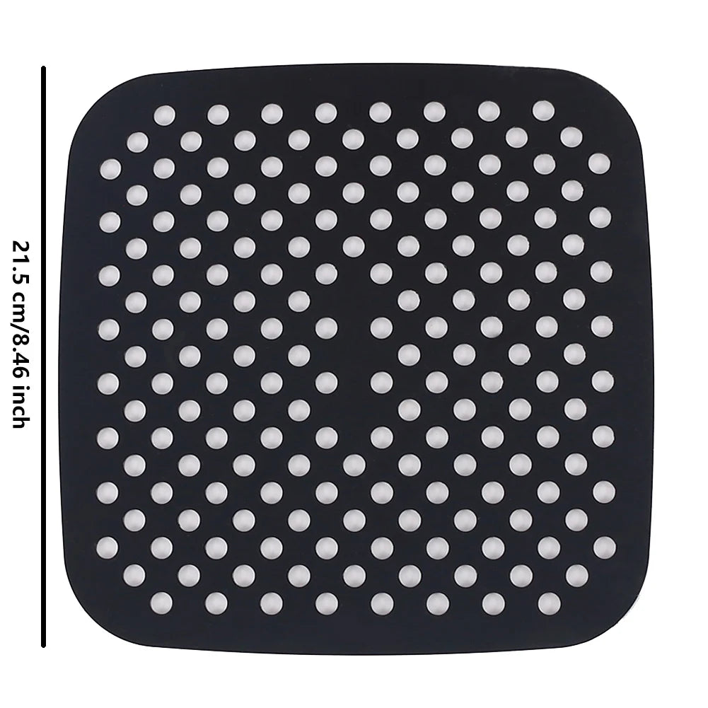 Reusable Silicone Air Fryer Mat Kitchen Non-stick Baking Pad Baking Inner Liner Cooking Bake