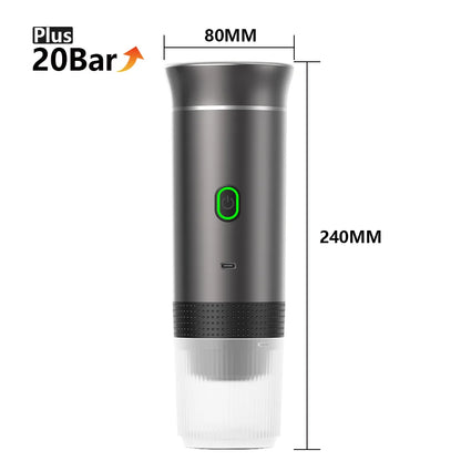 Wireless Electric Portable Espresso Coffee Machine for Car & Home