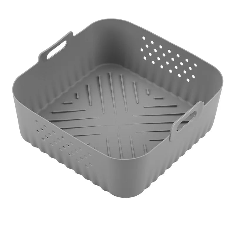 Silicone Air Fryer Liners Non-Stick Basket Reusable for Ninja AF181 AF180 AF141 AF140 Compatible