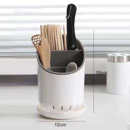 1pc Cutlery Storage Holder Plastic Drainer Drain Containers Drying Rack Tableware