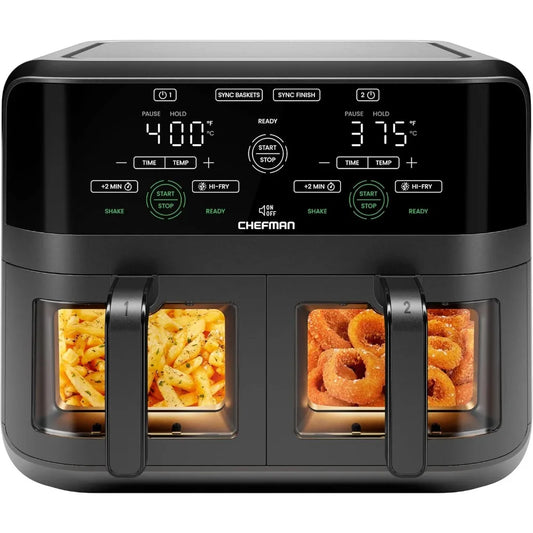 6 Quart Dual Basket Air Fryer Oven