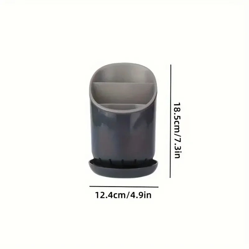 1pc Cutlery Storage Holder Plastic Drainer Drain Containers Drying Rack Tableware