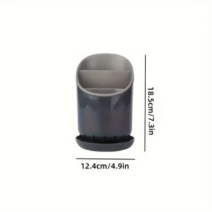 1pc Cutlery Storage Holder Plastic Drainer Drain Containers Drying Rack Tableware