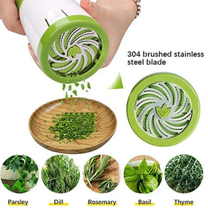 Manual Herb Grinder Spice Mill Parsley Shredder Chopper Vegetable Cutter Coriander Mincer Chili